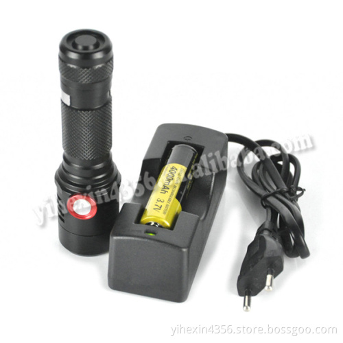 Boruit 2017 Torch Micro-USB 229 Hand-held LED Flashlight CREE L2 with Power Display